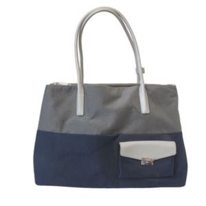 Tumi Navy Blue and Gray Carry All Bag (18"x12"x6")